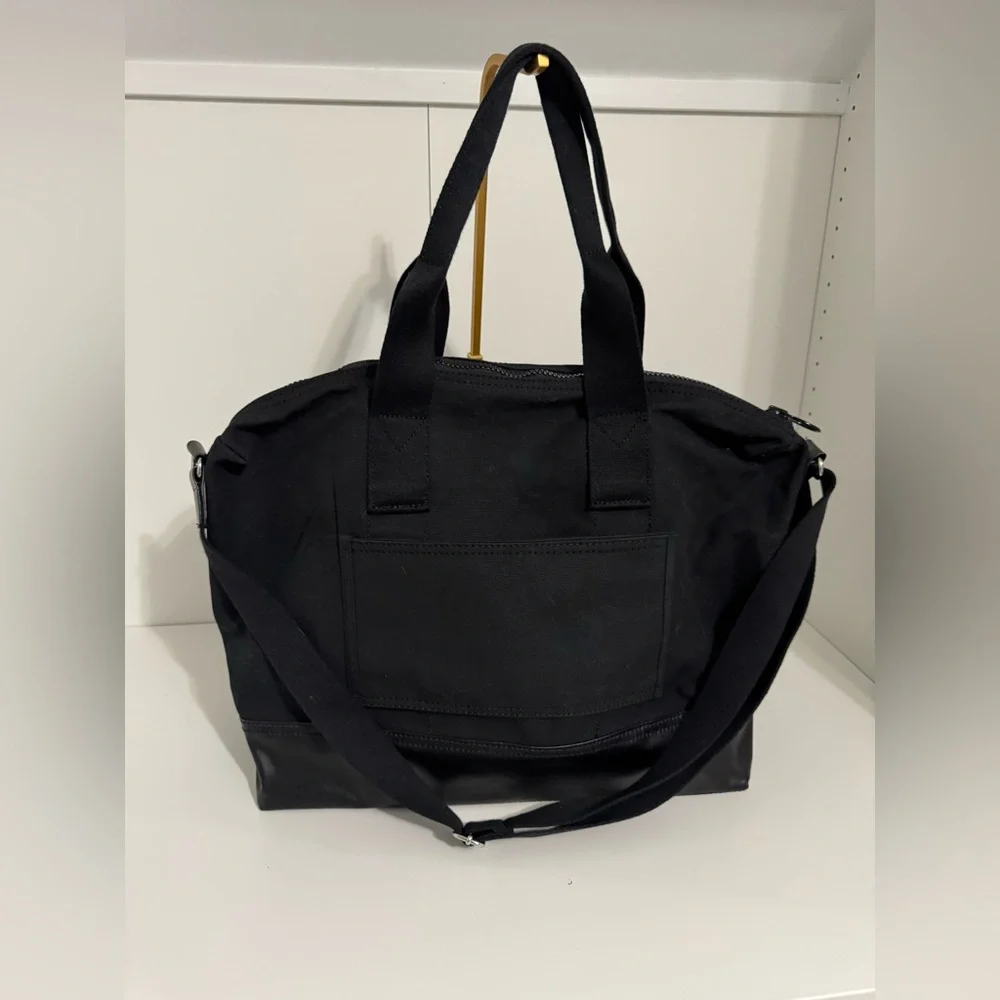 Lands' End Canvas Weekender Black Duffle Bag Unused‎